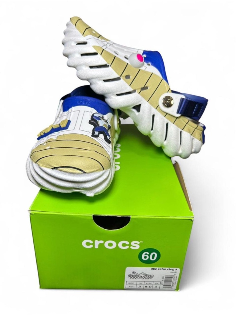 Crocs Echo Clog Dragon Ball Z Vegeta - Brand New